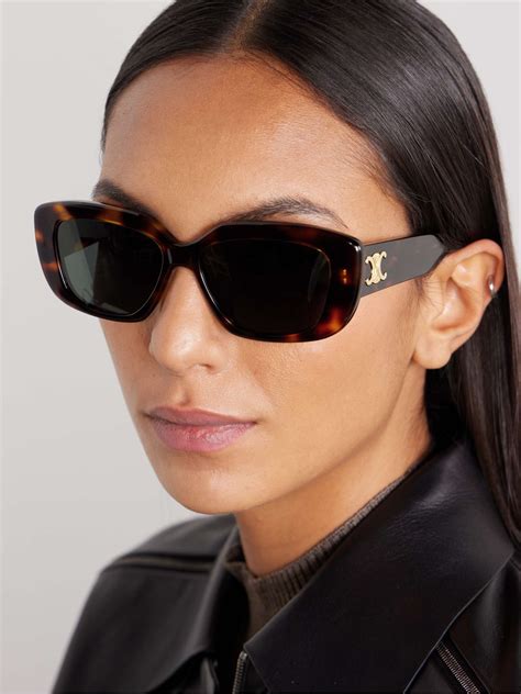 celine sunglasses brown|Celine acetate sunglasses.